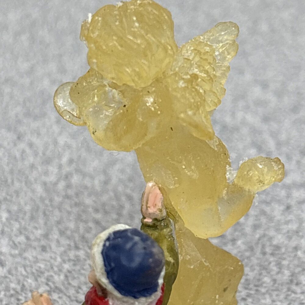 (3) Lemax Christmas Village Figurines, Santa, Making Snowman, And Ice Angel - Picture 6 of 11